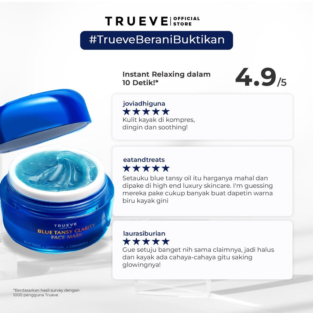 Blue Tansy Clarity Face Mask