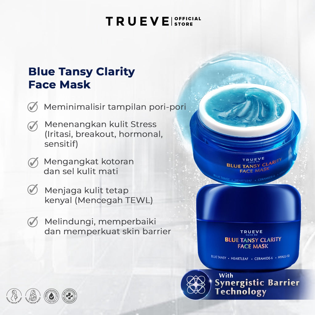 Blue Tansy Clarity Face Mask