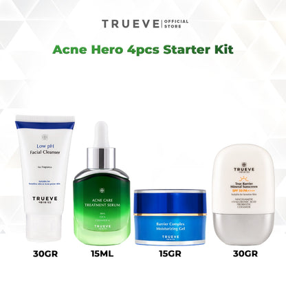 [FULL SIZE - 4 PCS] Basic Skincare Set: Serum, Moisturizer, Cleanser, and Sunscreen