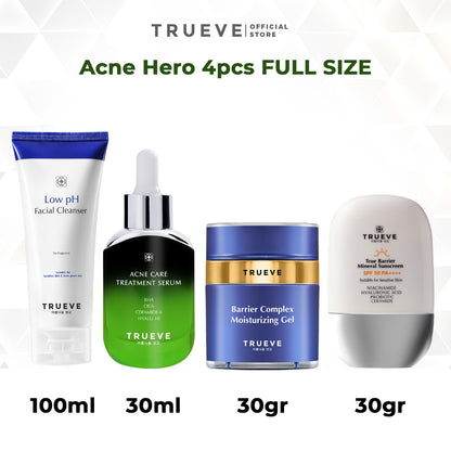 [BIG SIZE - 4 PCS] Basic Skincare Set: Cleanser, Serum, Moisturizer, Sunscreen