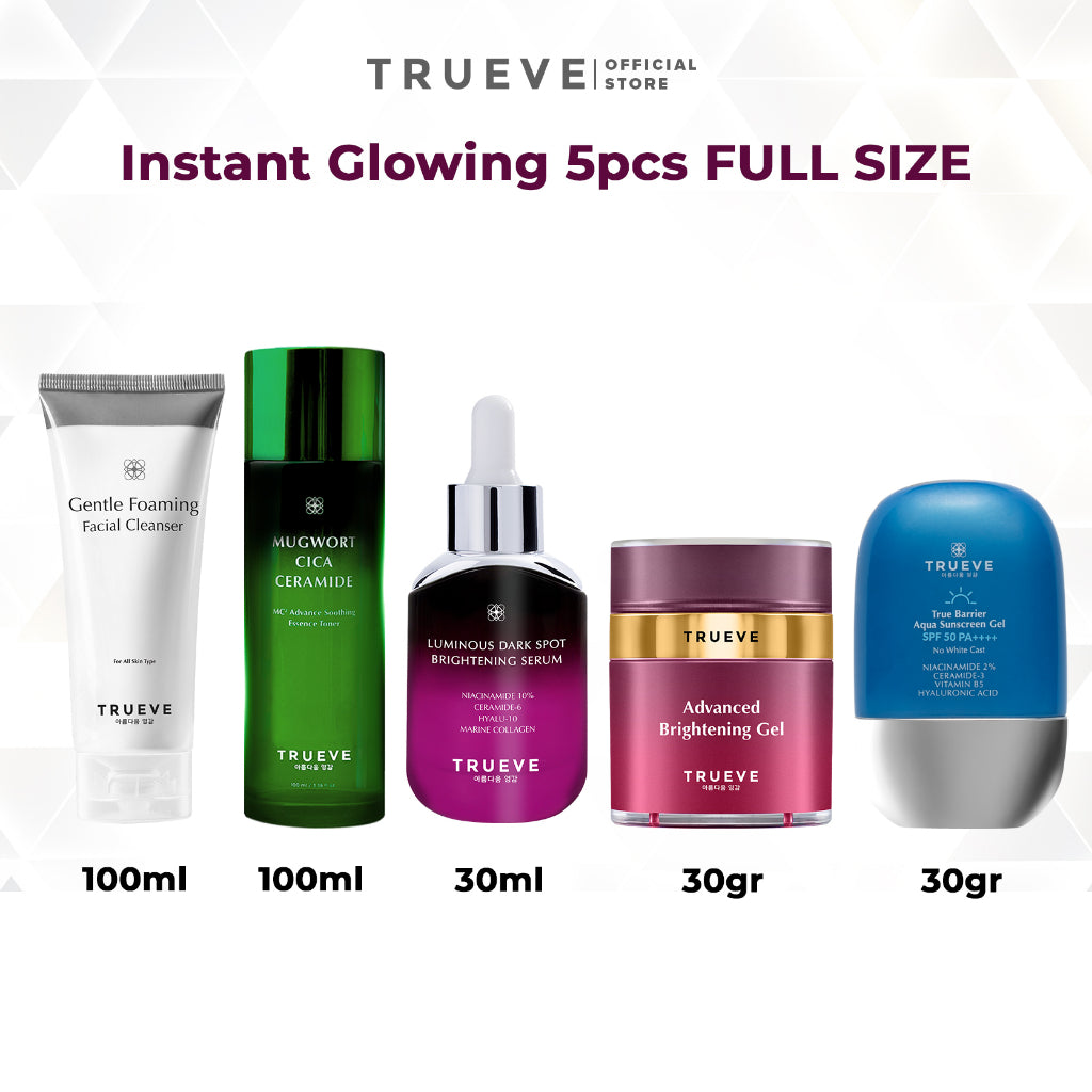[BIG SIZE - 5 PCS] Premium Skincare Set: Cleanser, Toner, Serum, Moisturizer, Sunscreen