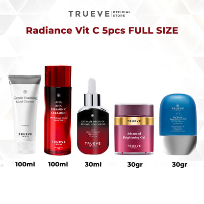 [BIG SIZE - 5 PCS] Premium Skincare Set: Cleanser, Toner, Serum, Moisturizer, Sunscreen